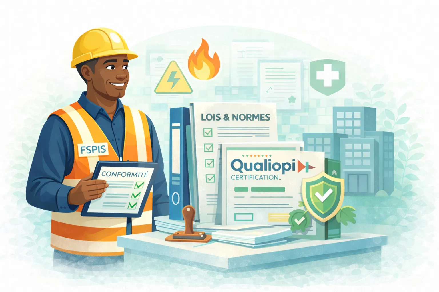 Logo Qualiopi atteste de la qualité du processus mis en œuvre par les prestataires d’actions .