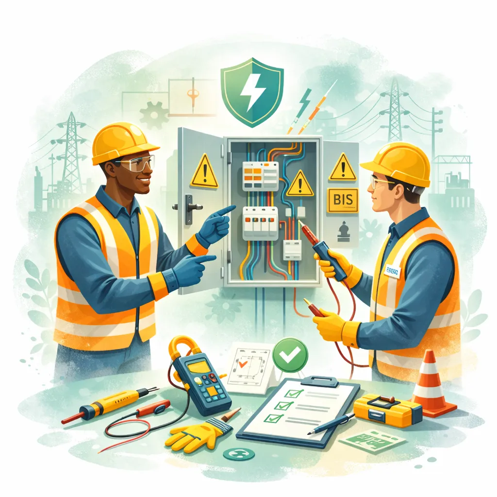 Illustration en flat design représentant une session MAC SST avec mise à jour des compétences en premiers secours, équipe en EPI réalisant une prise en charge d’urgence en milieu professionnel.
