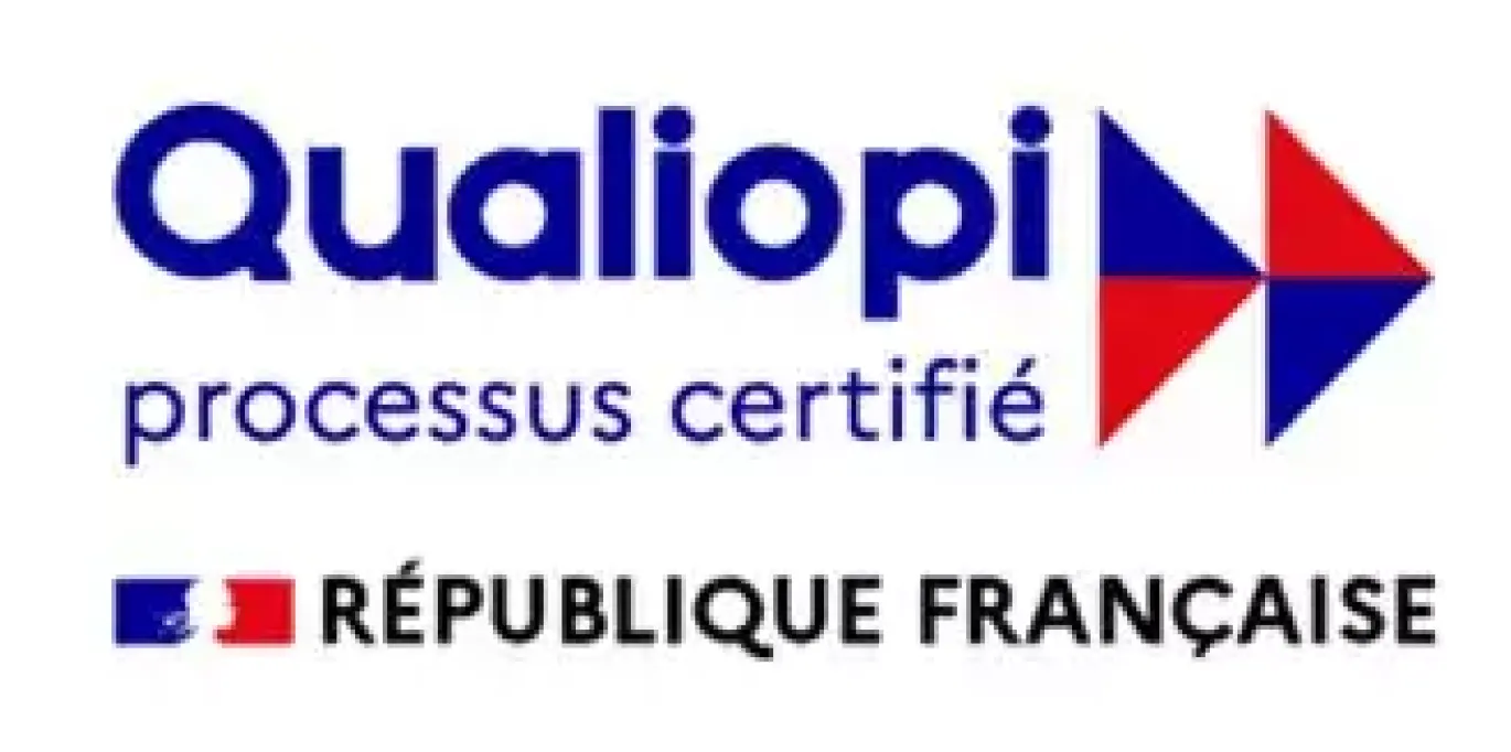 Logo Qualiopi atteste de la qualité du processus mis en œuvre par les prestataires d’actions .
