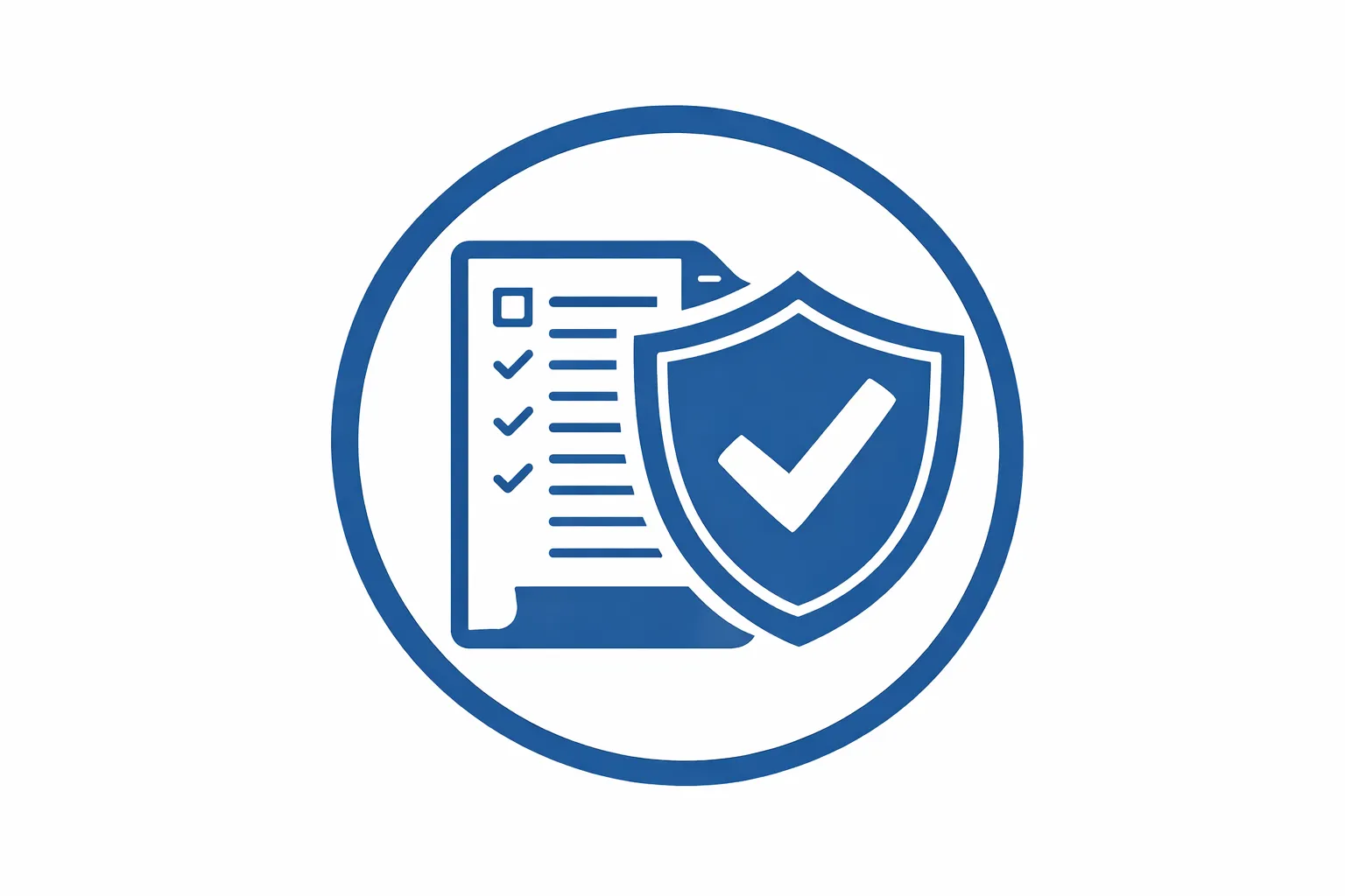 Picto : bouclier + check / document officie